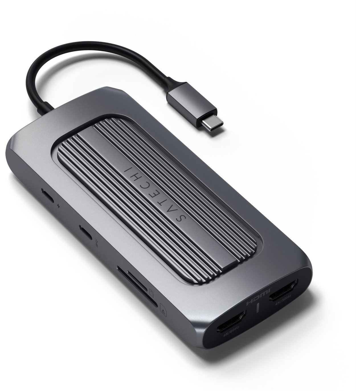 Satechi Aluminium USB4 Multiport Adapter w 8K HDMI - Space Grey