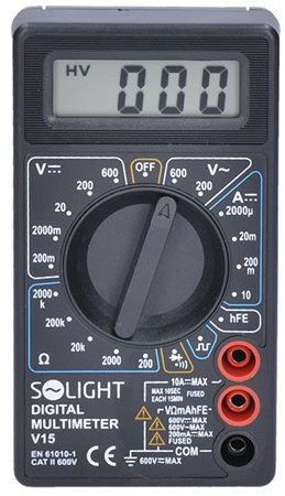 Multimetr SOLIGHT Multimetr digitální V15
