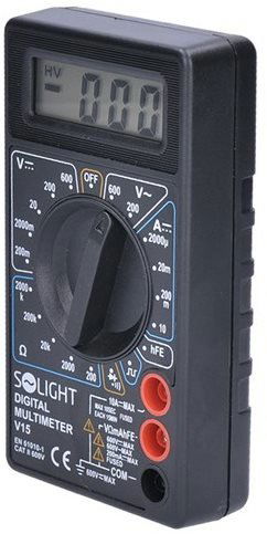 Multimetr SOLIGHT Multimetr digitální V15