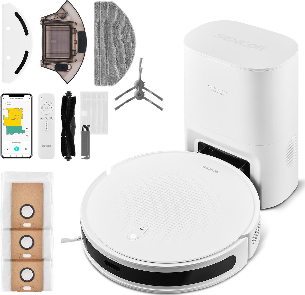 Robotický vysavač SENCOR SRV 7485WH