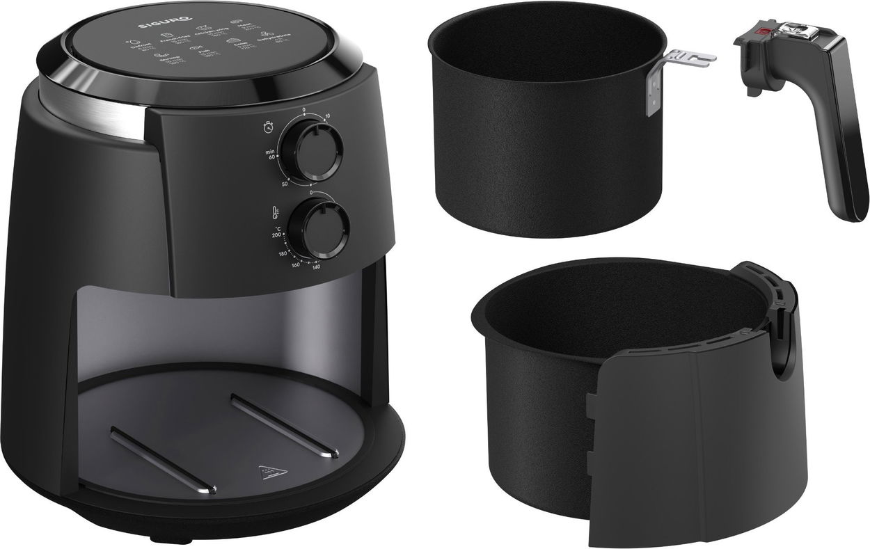 Horkovzdušná fritéza Siguro AF-G350B Easy Fry Plus