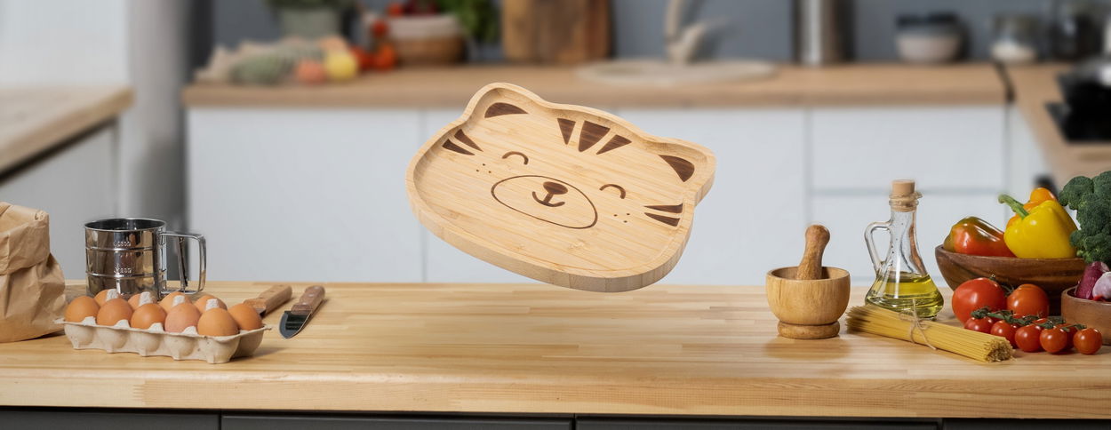 Dětský talíř Siguro Kitty