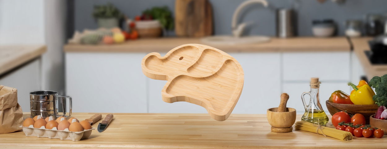 Dětský talíř Siguro Elephant