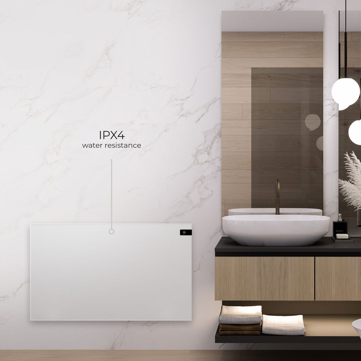 Siguro HP-P600W Solis Wärme Infra Wi-Fi