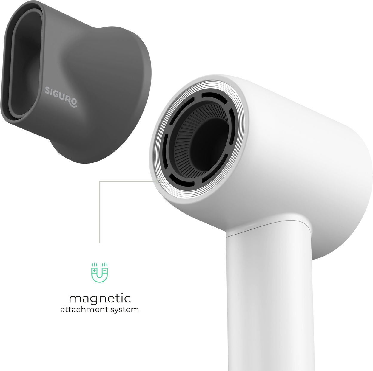 Fén na vlasy Siguro HR-I450W Snow Flow