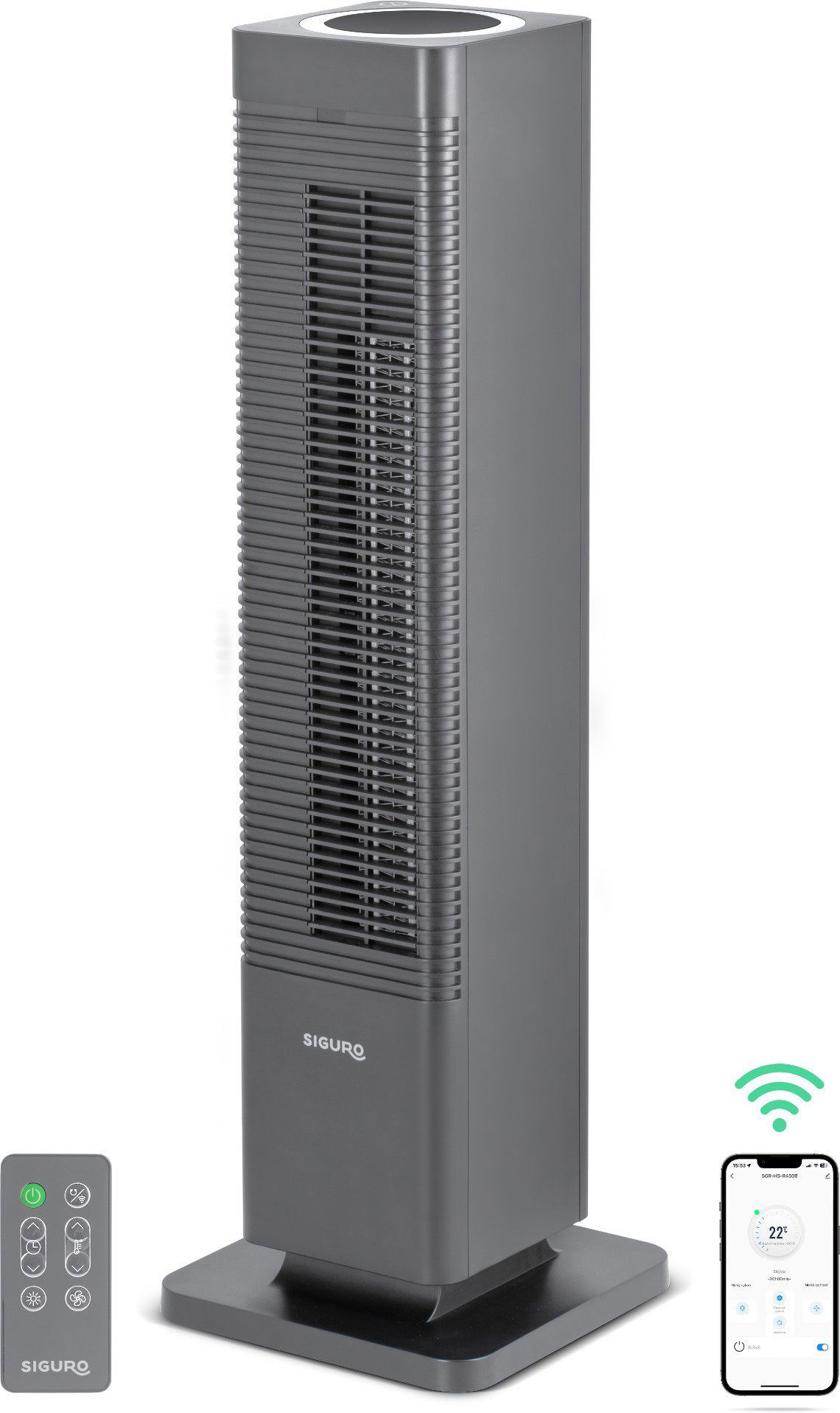 Teplovzdušný ventilátor Siguro HS-R450 Reindeer Hot & Cool, WiFi