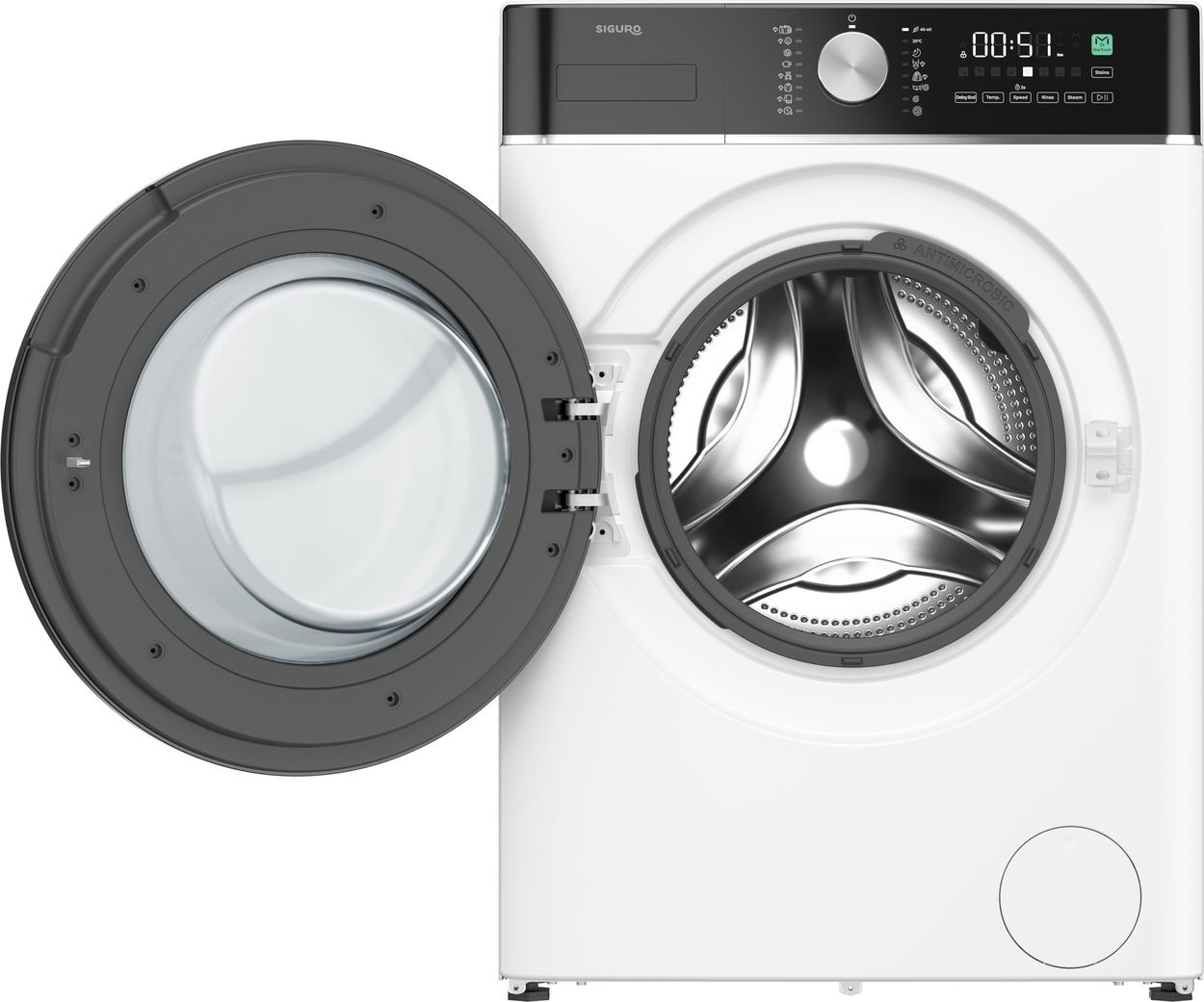 Parní pračka SIGURO SGR-WM-F102W Steam Pro