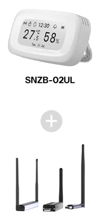 Sensor SONOFF AirGuard TH E-Ink Lite Zigbee Temperature and Humidity Sensor SNZB-02UL