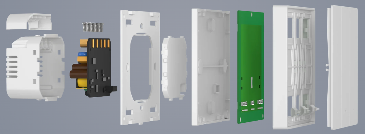 Schalter SONOFF SwitchMan Smart Wall Switch-M5 Matter (Weiß), 2-fach