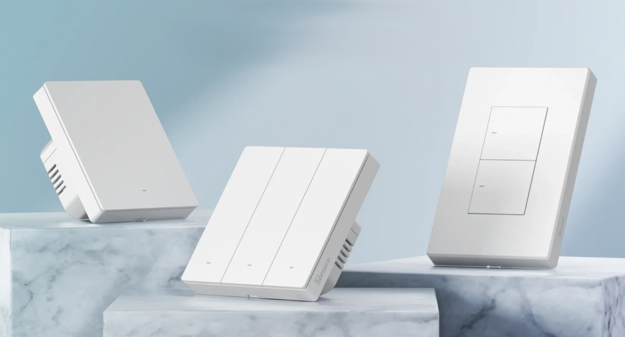Schalter SONOFF SwitchMan Smart Wall Switch-M5 Matter (Weiß), 2-fach