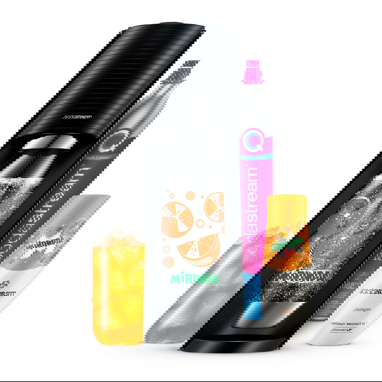 SodaStream TERRA Fekete MIRINDA Mpack