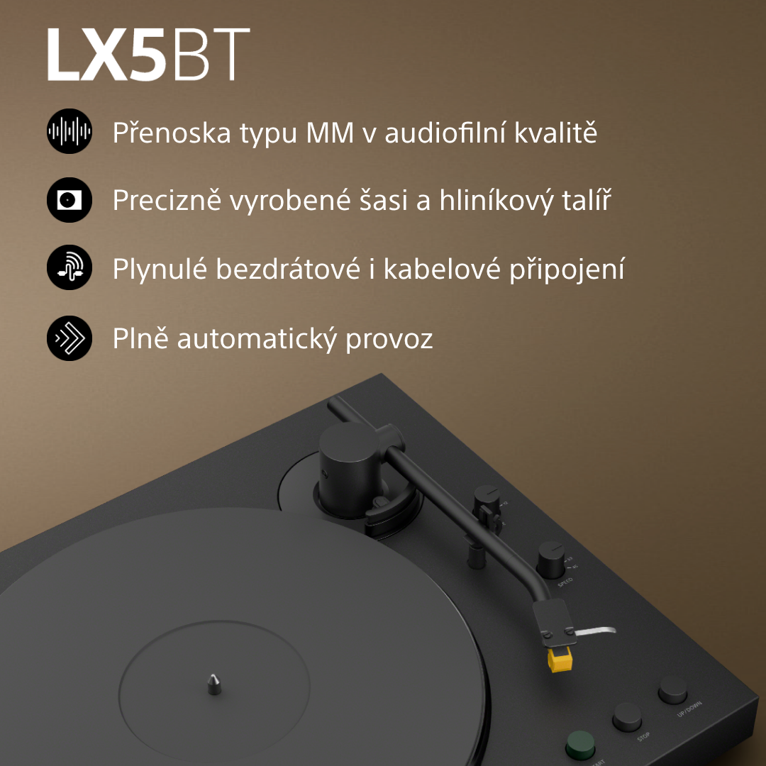 Gramofon Sony PS-LX5BT