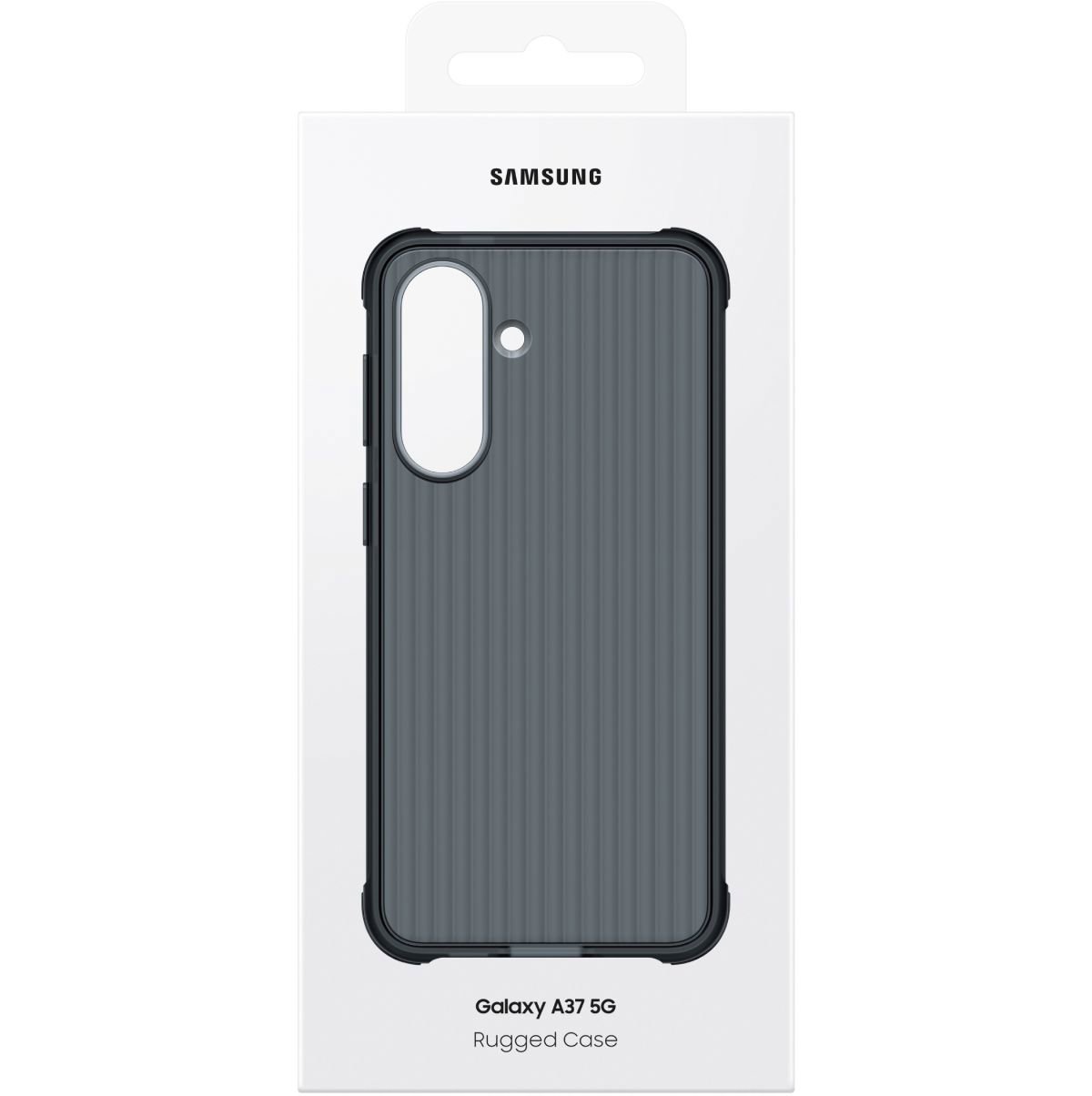 Hülle für Handy Samsung Galaxy A37 Gehärtete Rückwand Schwarz