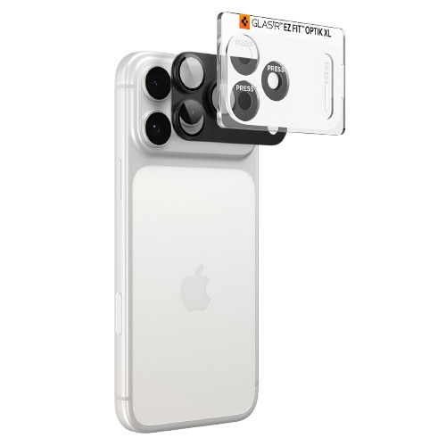 Spigen Glass Tr EZ Fit Optik Pro XL 1 Pack Dark Gray iPhone 18 Pro kamera lencsevédő üveg