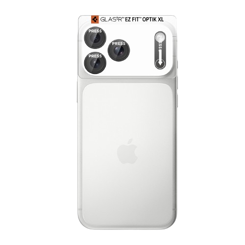 Spigen Glass Tr EZ Fit Optik Pro XL 1 Pack Dark Gray iPhone 18 Pro lens protector