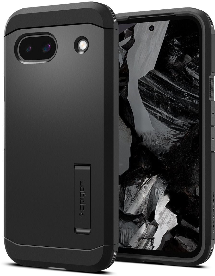 Spigen Tough Armor Black phone case for Google Pixel 8a