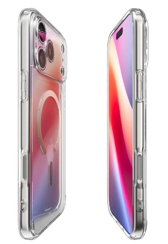 Handyhülle Spigen Ultra Hybrid MagSafe Clear Gold für iPhone 17 Pro Max