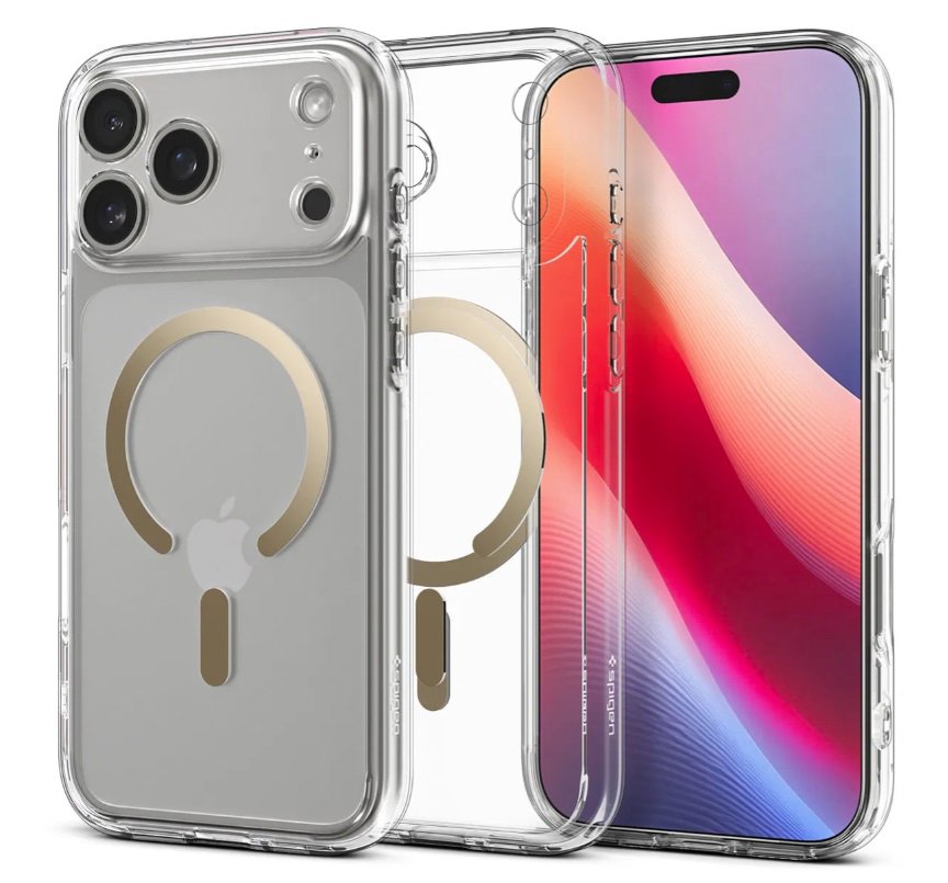 Spigen Ultra Hybrid MagSafe Clear Gold iPhone 17 Pro Max