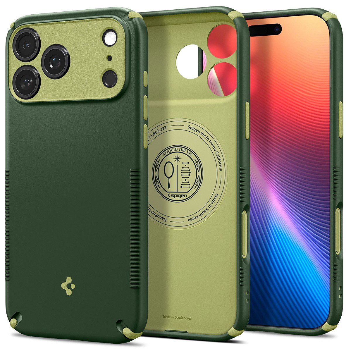 Handyhülle Spigen Nano Pop Hybrid MagSafe Avo Green iPhone 18 Pro/17 Pro