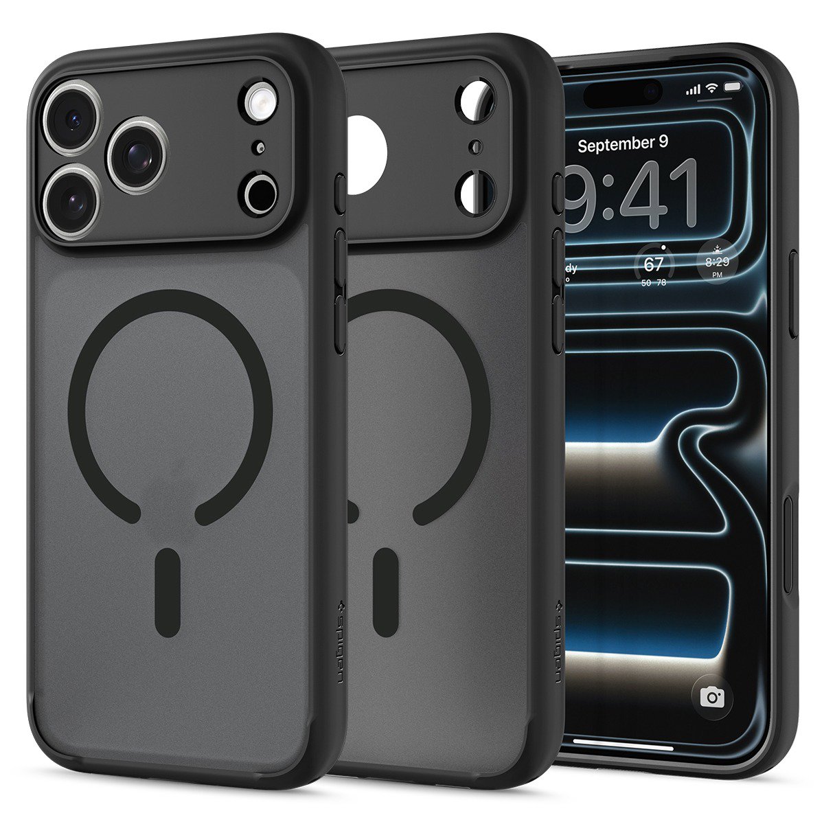 Spigen Ultra Hybrid MagSafe Frost Black iPhone 18 Pro/17 Pro phone case