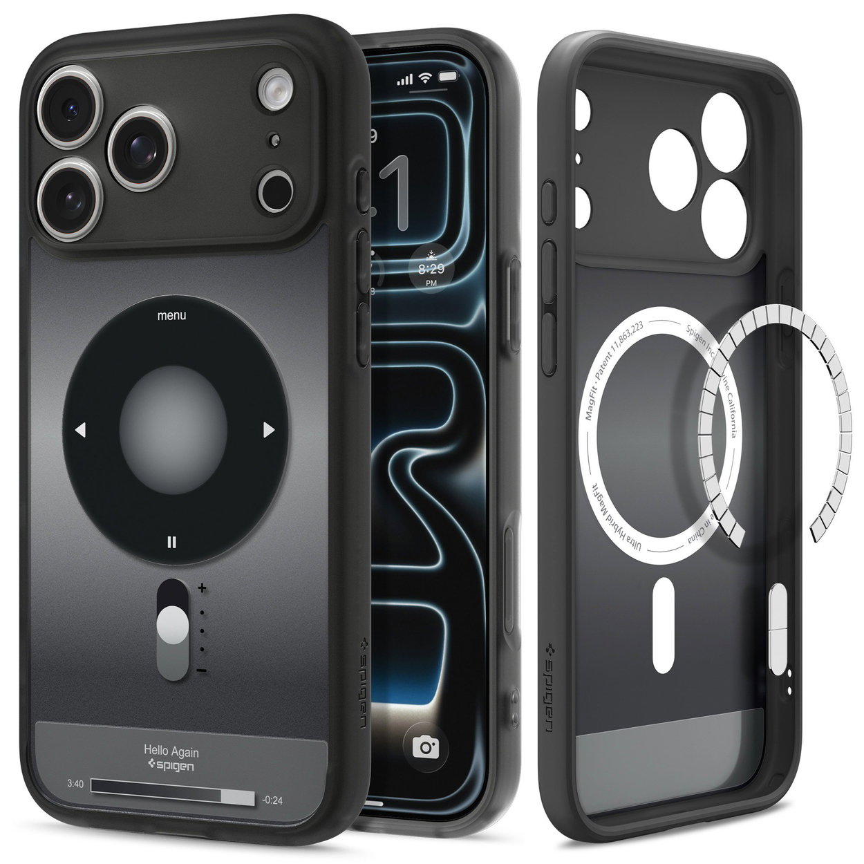 Handyhülle Spigen Ultra Hybrid MagSafe Classic Black iPhone 18 Pro Max/17 Pro Max