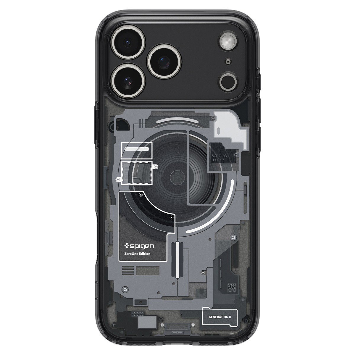Handyhülle Spigen Ultra Hybrid MagSafe Zero One Black iPhone 18 Pro Max/17 Pro Max