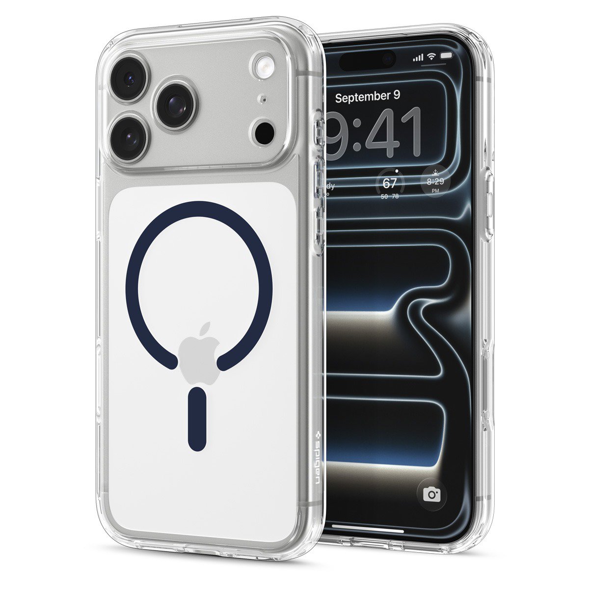 Handyhülle Spigen Ultra Hybrid MagSafe Clear Deep Blue iPhone 18 Pro Max/17 Pro Max