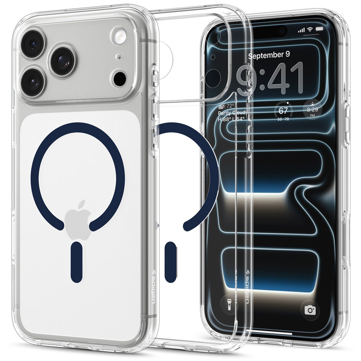 Handyhülle Spigen Ultra Hybrid MagSafe Clear Deep Blue iPhone 18 Pro Max/17 Pro Max