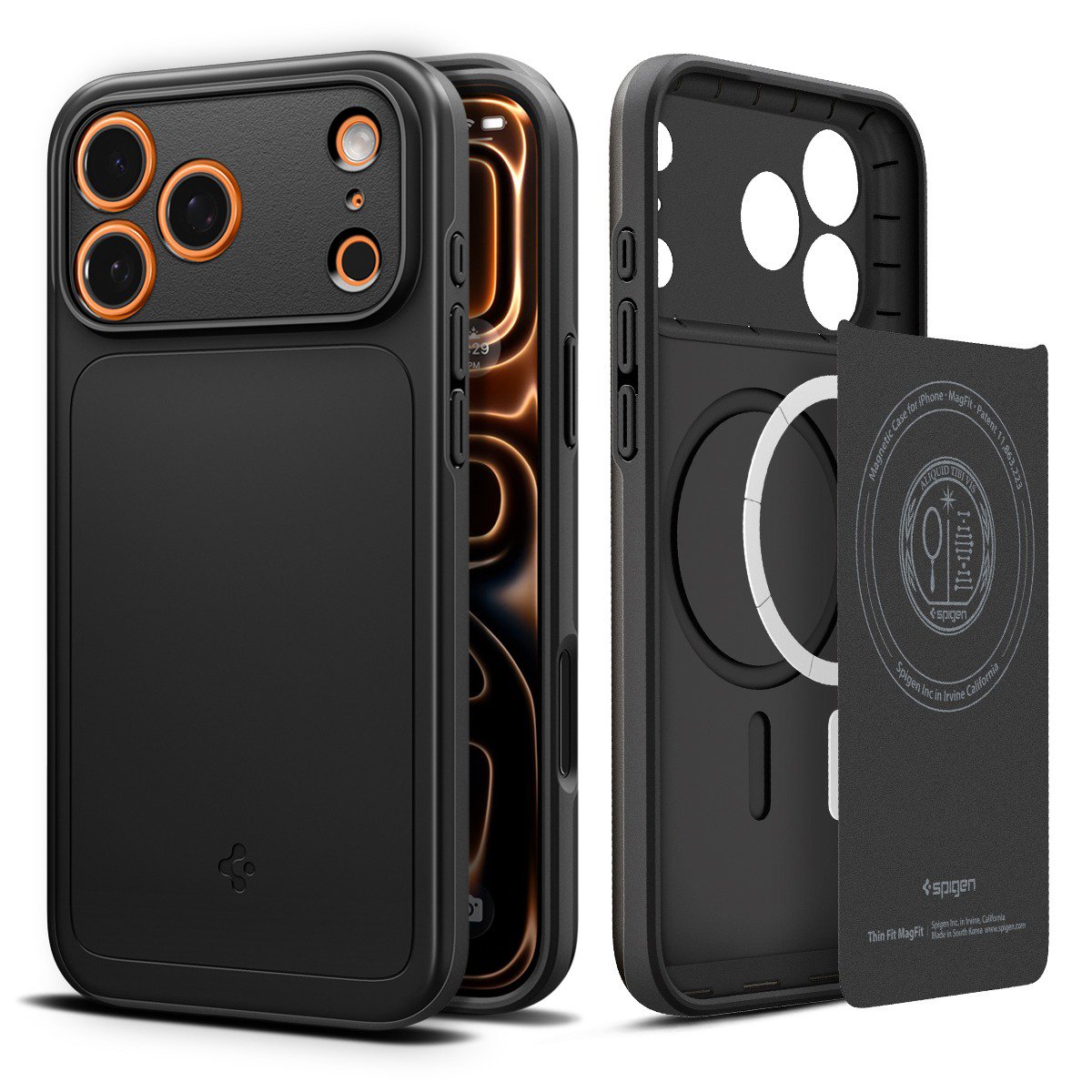 Handyhülle Spigen Thin Fit MagSafe Black iPhone 18 Pro Max/17 Pro Max