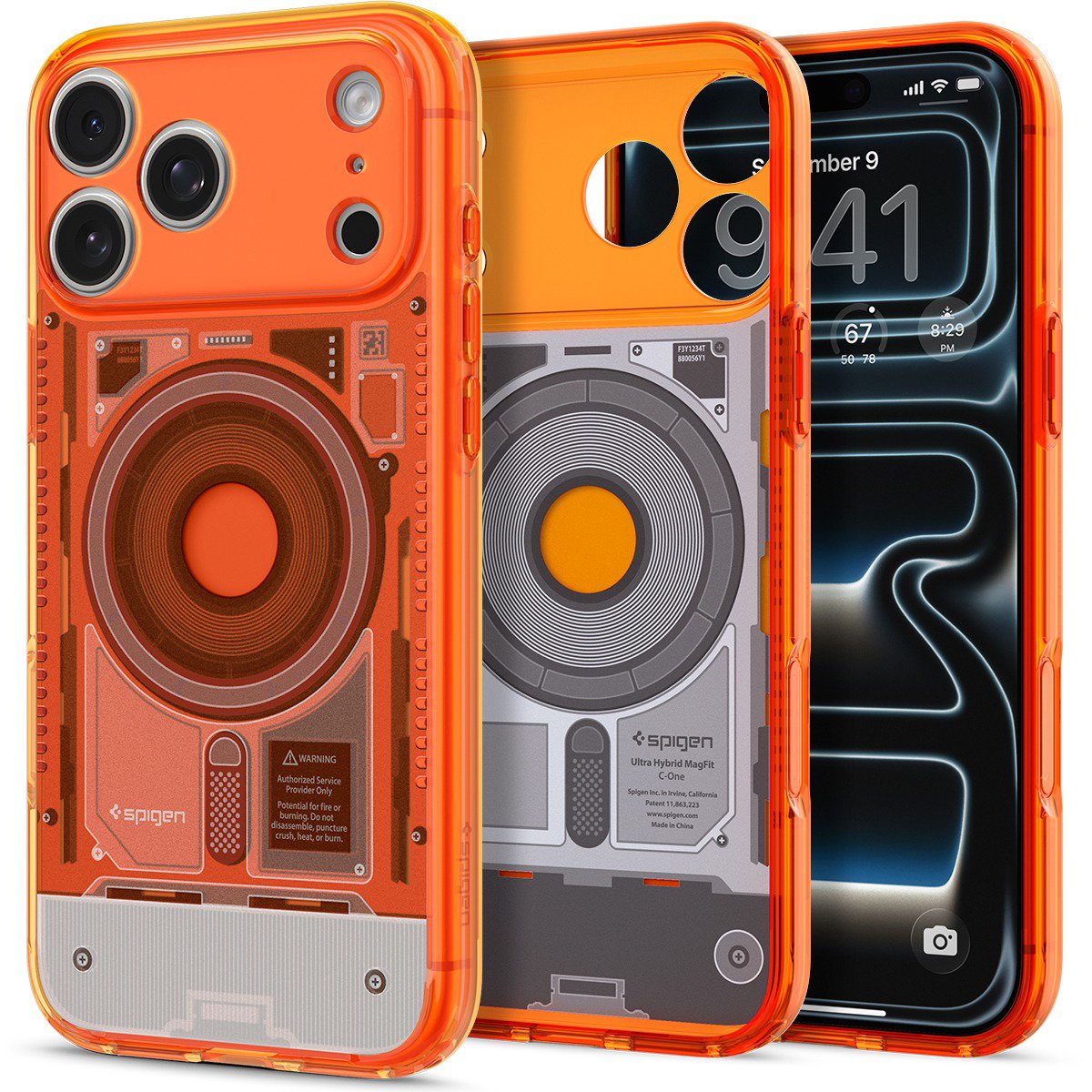 Handyhülle Spigen Ultra Hybrid MagSafe C-One Tangerine iPhone 18 Pro/17 Pro