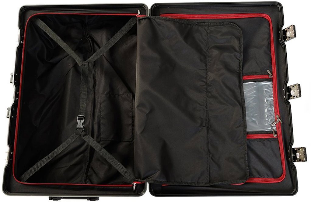 BERTOO Palermo suitcase - silver 60L