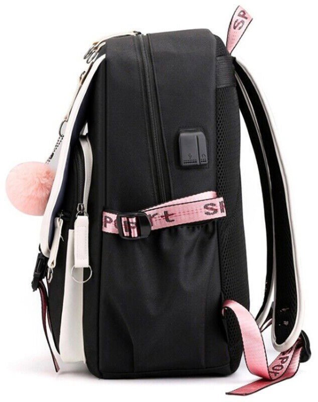 Backpack LIVEFY Aura 1 with USB cable, black