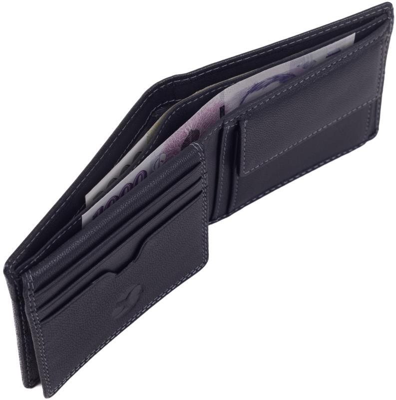Wallet SEGALI 80892 black-grey