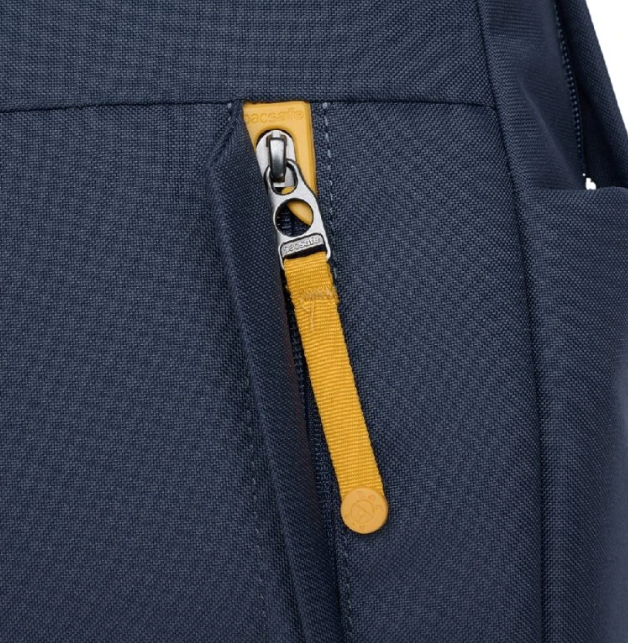 There are many safety features in the PACSAFE GO BACKPACK