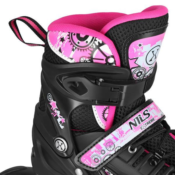 Roller skates Nils Extreme NH10905.2 4in1 rainbow/pink