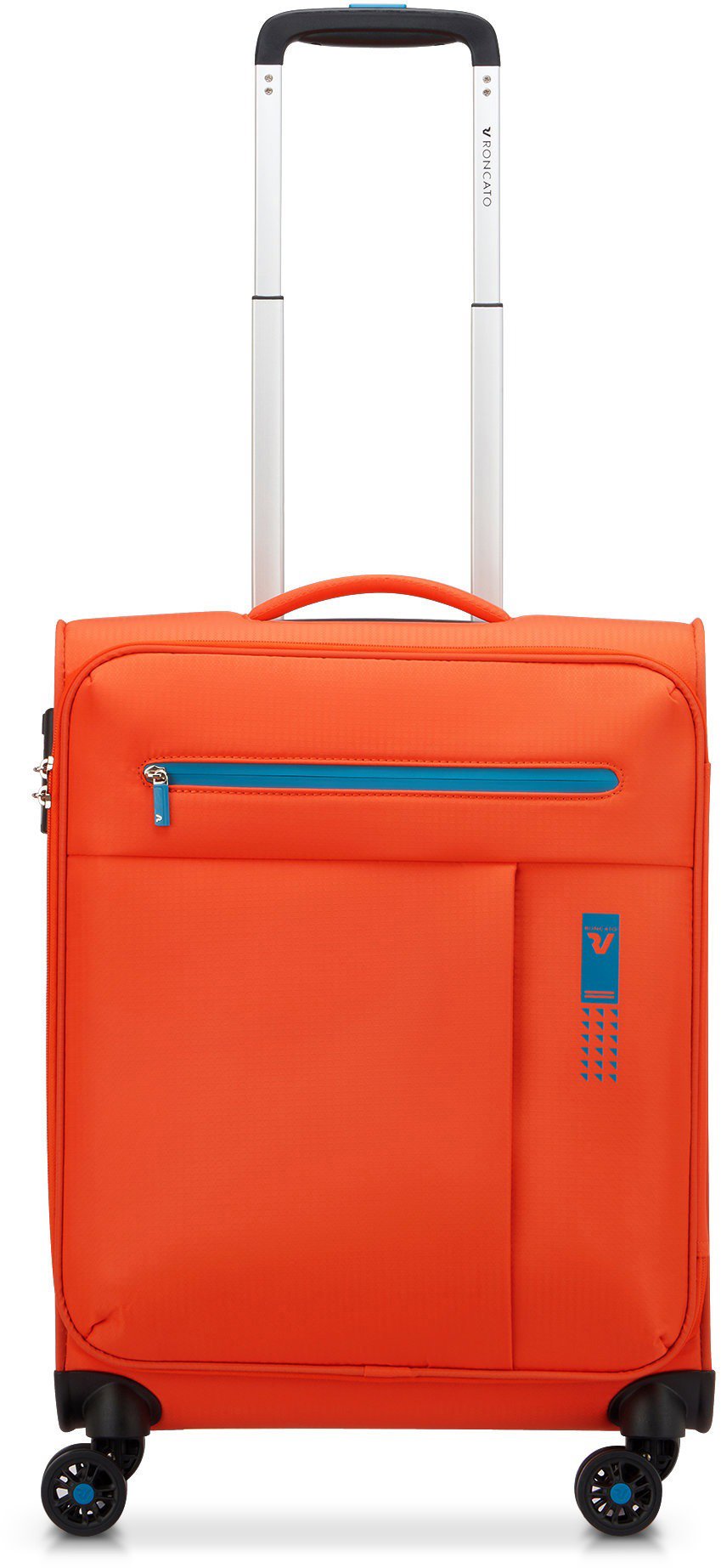 Travel case Roncato LITE SOFT S, bright orange, 55 × 40 × 20 cm, 4 wheels
