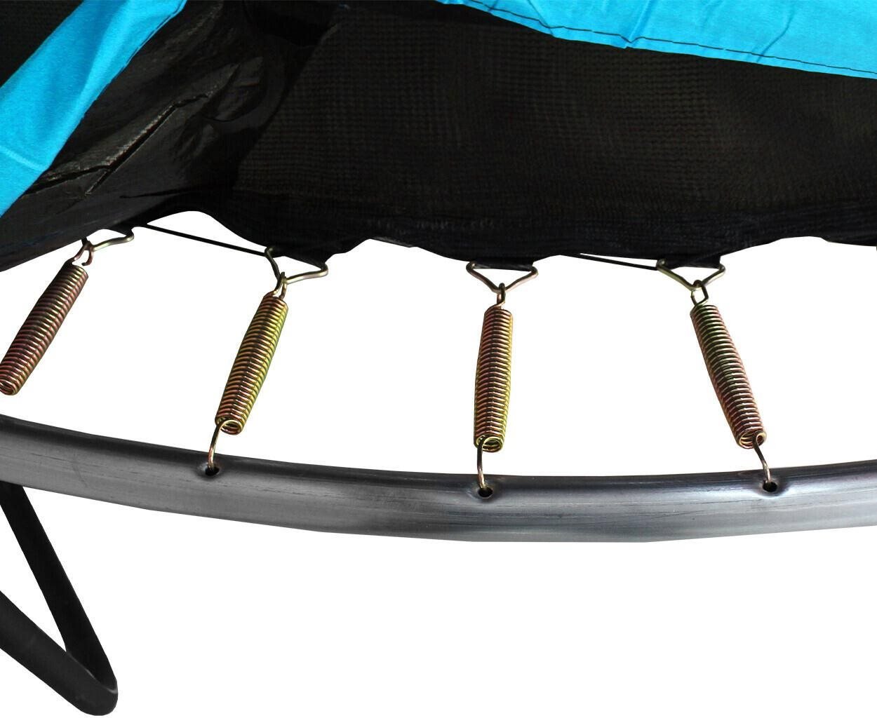 Trampoline Aga Sport Exclusive Trampoline 430 cm light blue, protective net, ladder