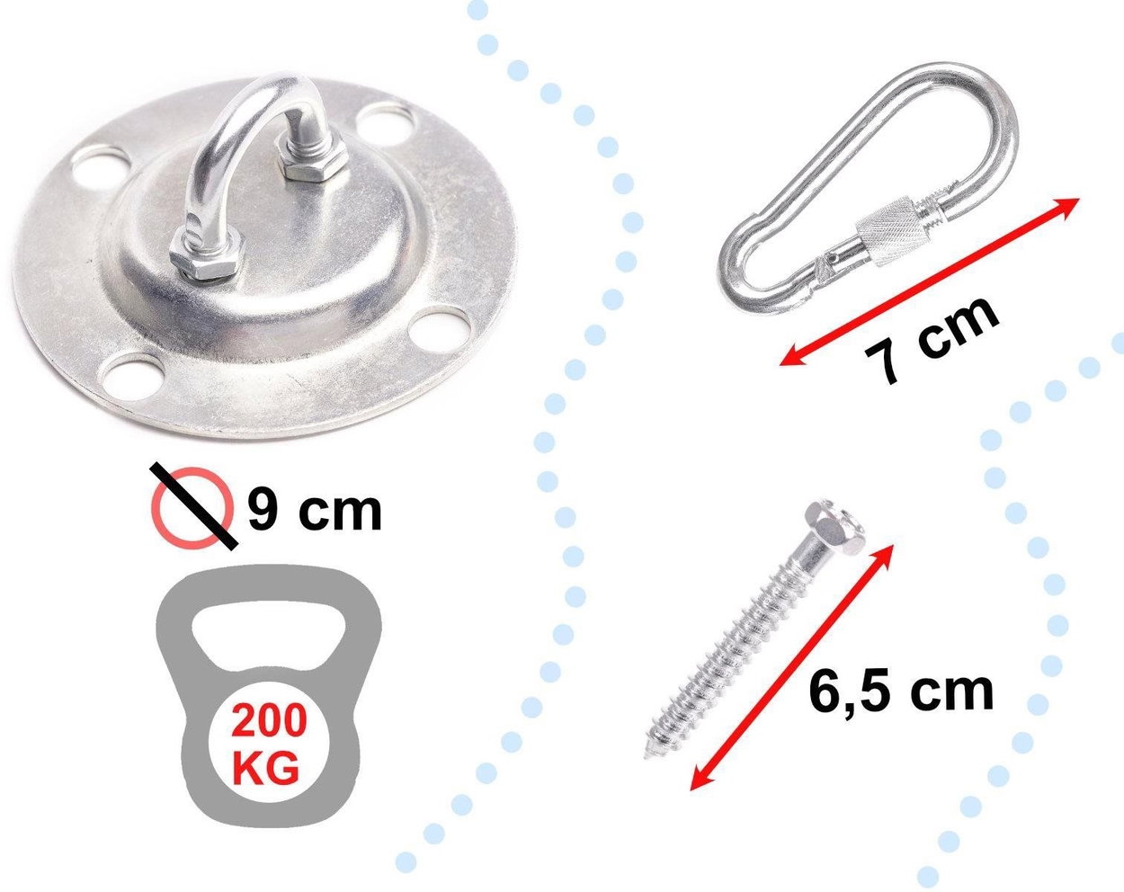 Suspension bracket KIK KX6693 Mounting kit for ceiling mounting