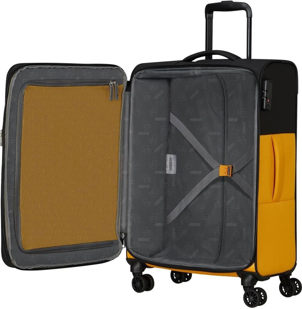 American Tourister Medium suitcase 67 cm Daring Dash Black/Yellow