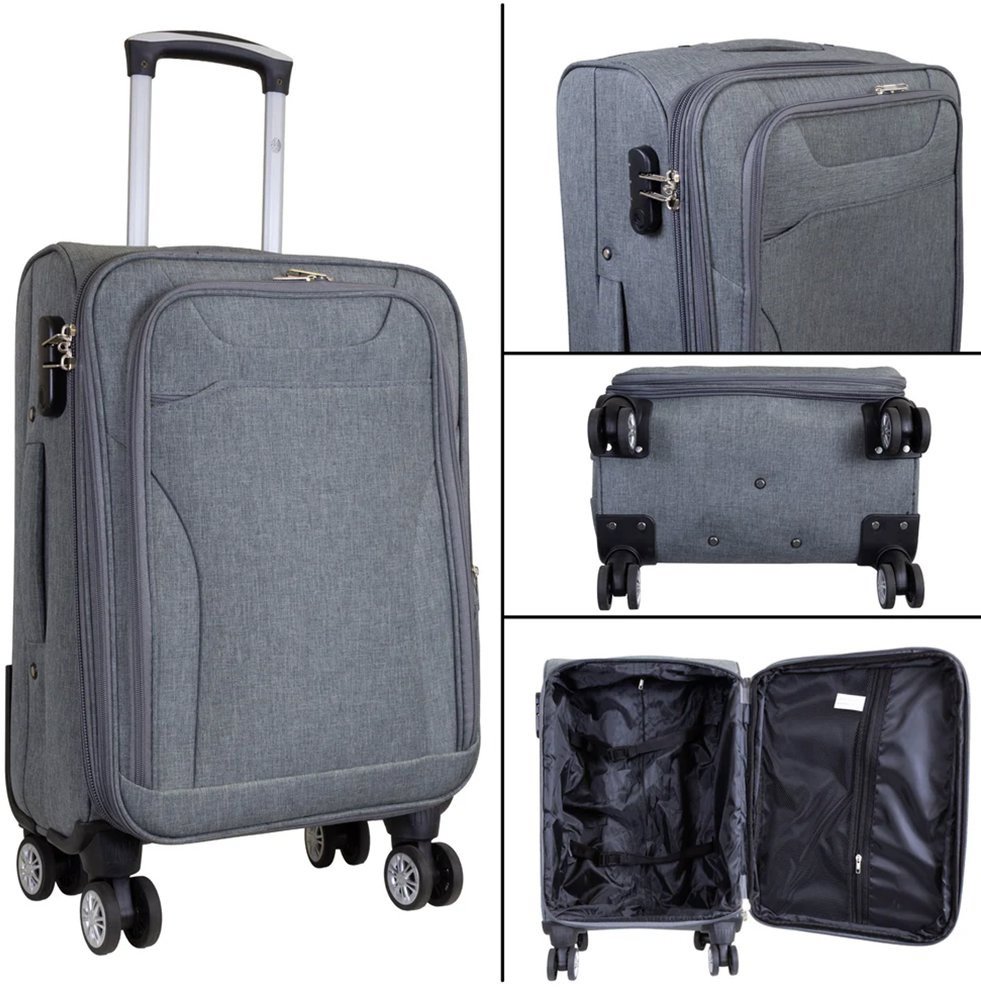 Monopol Cremona Grey Large suitcase 78 cm
