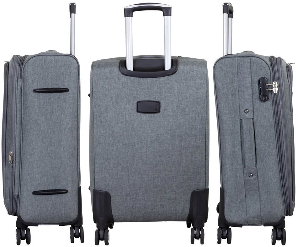 Monopol Cremona Grey Large suitcase 78 cm
