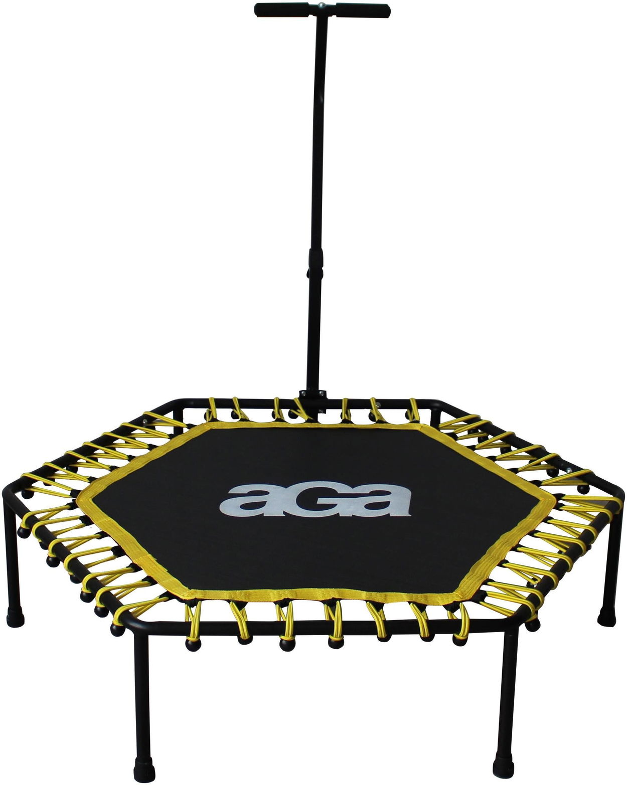 Fitness trampolína Aga Fitness Trampolína + madlo 130 cm žlutá