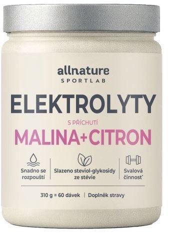 Electrolytes Allnature Sportlab Electrolytes raspberry + lemon 310 g