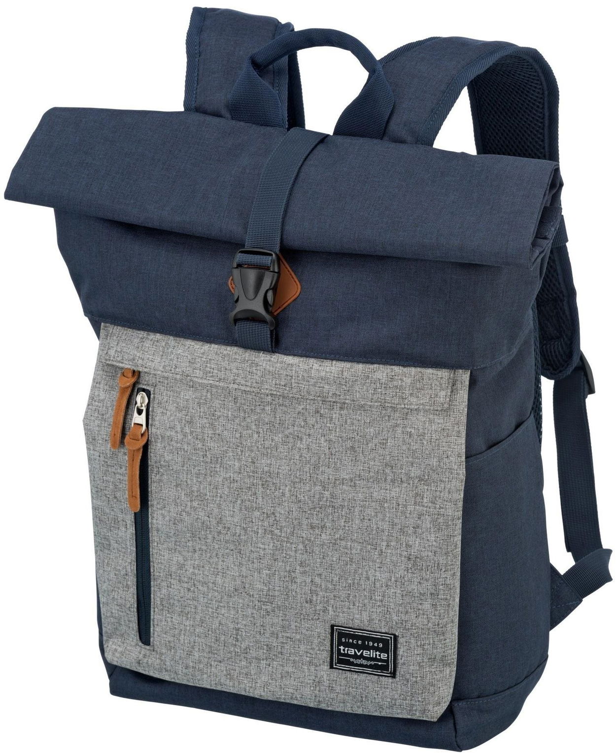 Travelite Basics Roll-up Backpack Navy/Grey