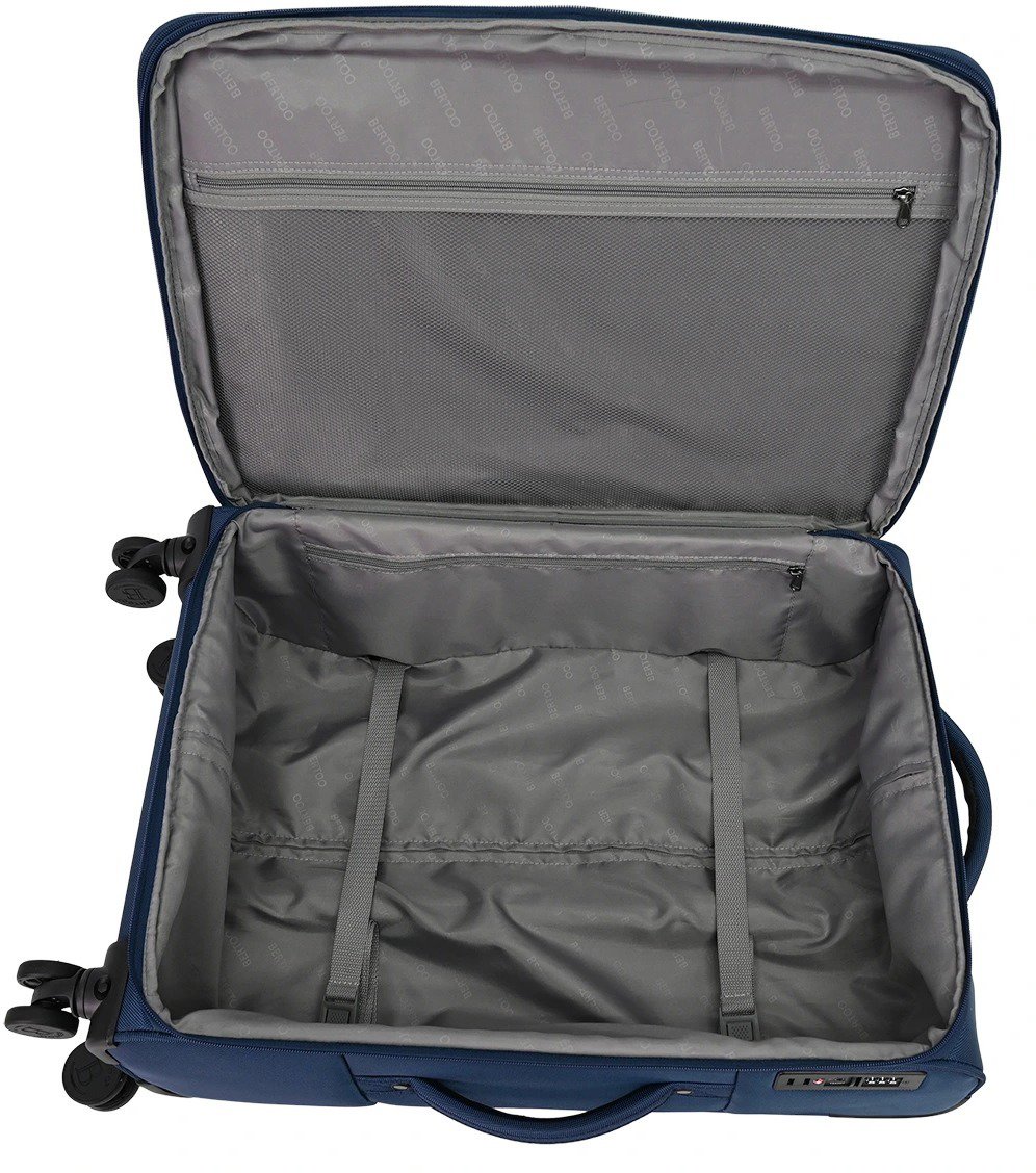 BERTOO Modena Travel Suitcase - Blue 3-in-1 Set