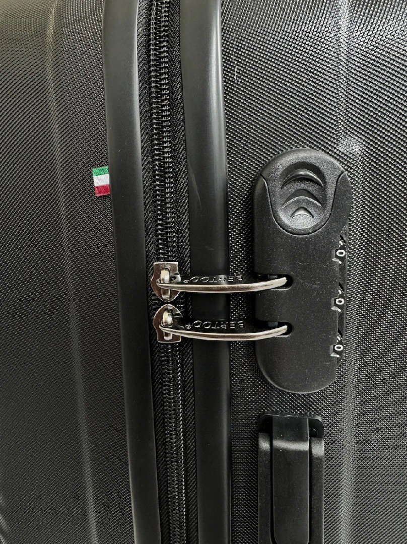 BERTOO Milano Suitcase Set 2-in-1, L Black