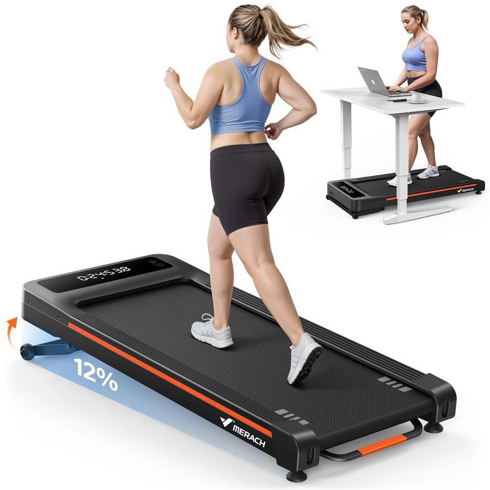 Walking belt MERACH T25 WalkPad with automatic inclination of 12%, load capacity 181 kg