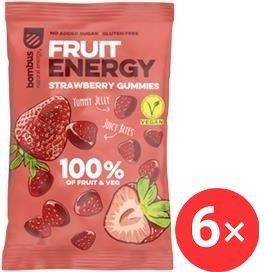 Bombus Fruit Energy Strawberry gummies 6 x 35 g