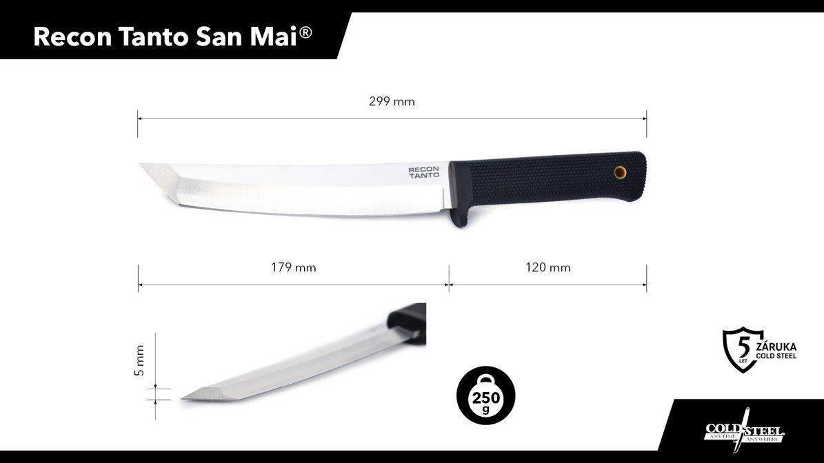 Lovecký nůž Cold Steel San Mai® Recon Tanto