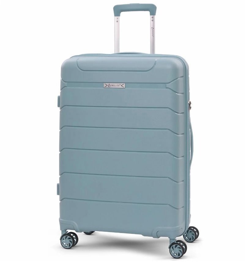 Reisekoffer AEROLITE Hartschalenkoffer T-155 M, hellgrün